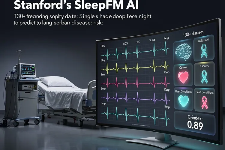 Sleep’s Silent Warnings: Stanford AI Foresees 130 Diseases from One Night