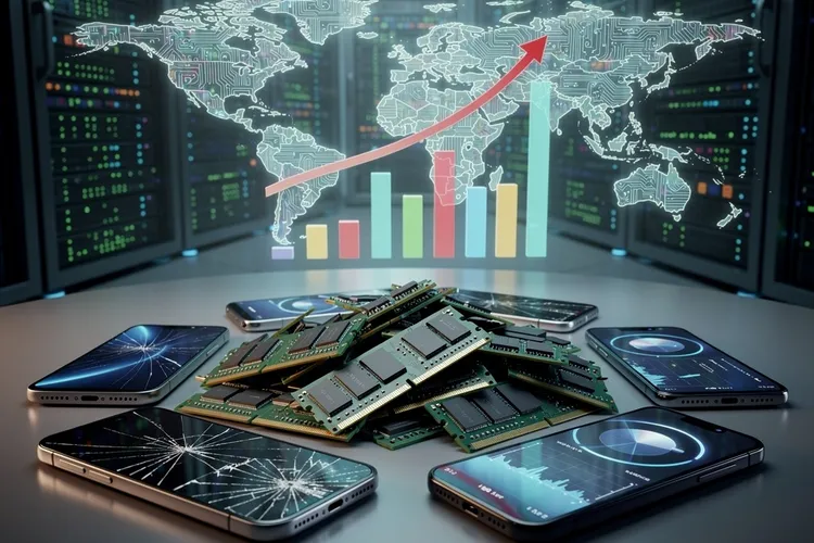 AI Demand Fuels RAM Shortage: Smartphone Prices to Rise 6.9% in 2026