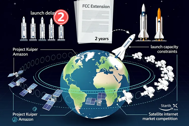 Amazon’s Satellite Ambitions Hit Turbulence as Rocket Shortage Forces Delay in Starlink Challenge