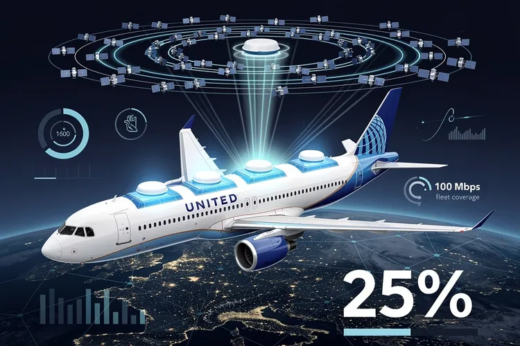 United Airlines Accelerates Starlink Rollout as In-Flight Connectivity Becomes Competitive Battleground