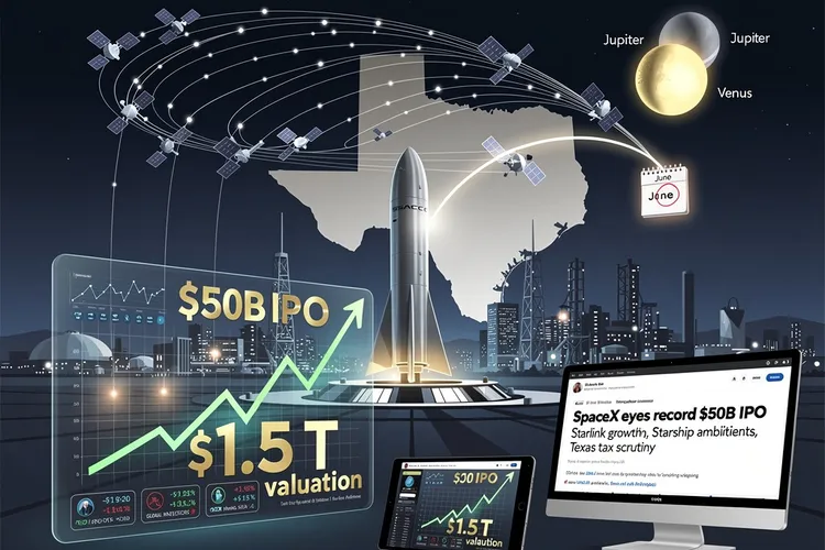 Musk’s Cosmic IPO: SpaceX Eyes $1.5 Trillion Debut Under Aligned Planets