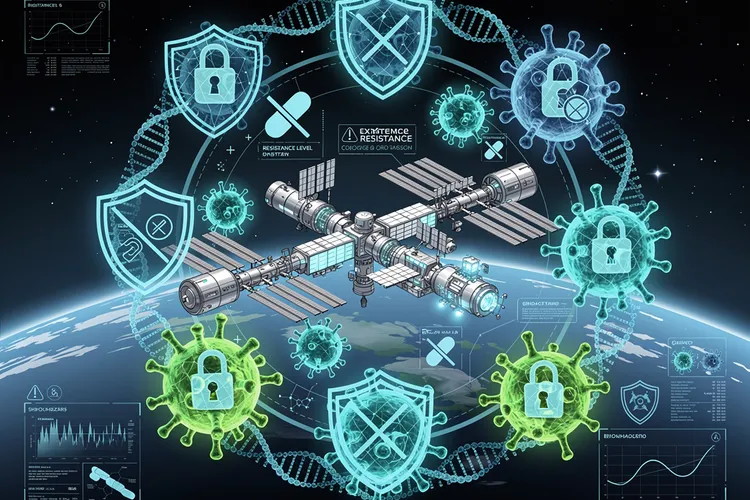 Space Station Microbes Evolve Unprecedented Antibiotic Resistance: A Wake-Up Call for Long-Duration Missions