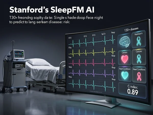Sleep’s Silent Warnings: Stanford AI Foresees 130 Diseases from One Night