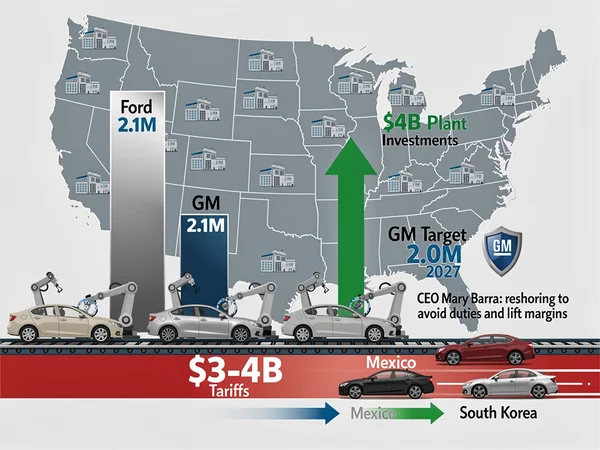GM’s Bold Push to Eclipse Ford in U.S. Assembly Amid Tariff Squeeze