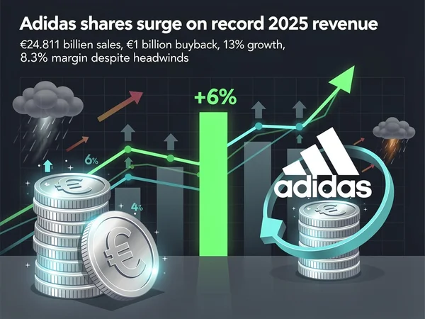 Adidas’s Record Revenue Sprint: €1 Billion Buyback Fuels 6% Share Surge