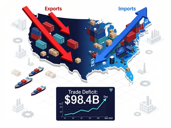 America’s Ballooning Trade Gap: How Import Surge and Export Decline Signal Economic Turbulence Ahead